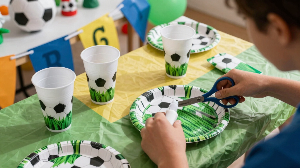 soccer-themed party supplies