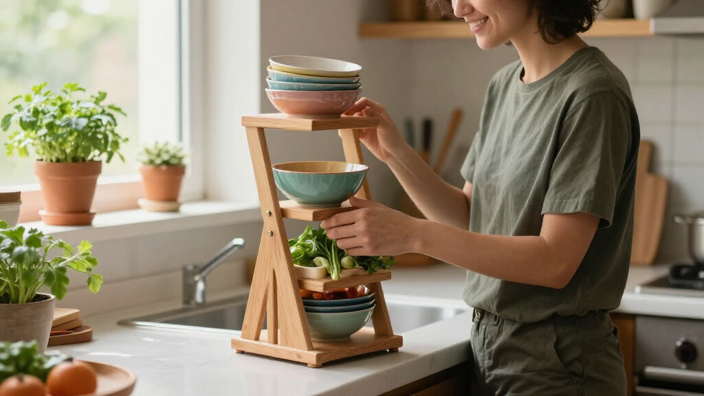 foldable kitchen tower