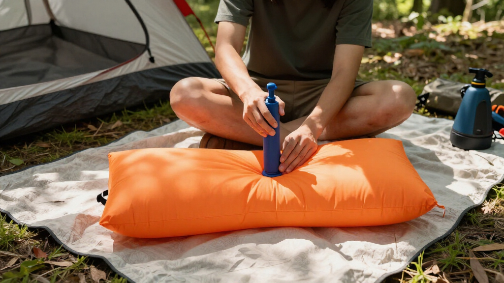 inflatable camping pillows