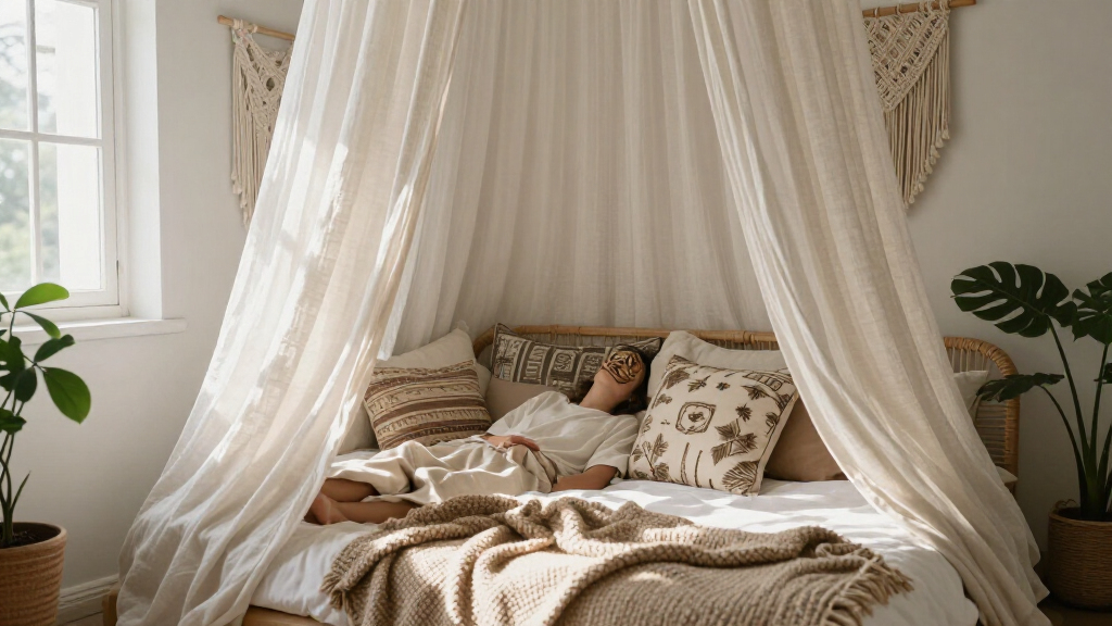 boho canopy beds