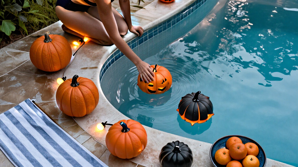 poolside Halloween party supplies