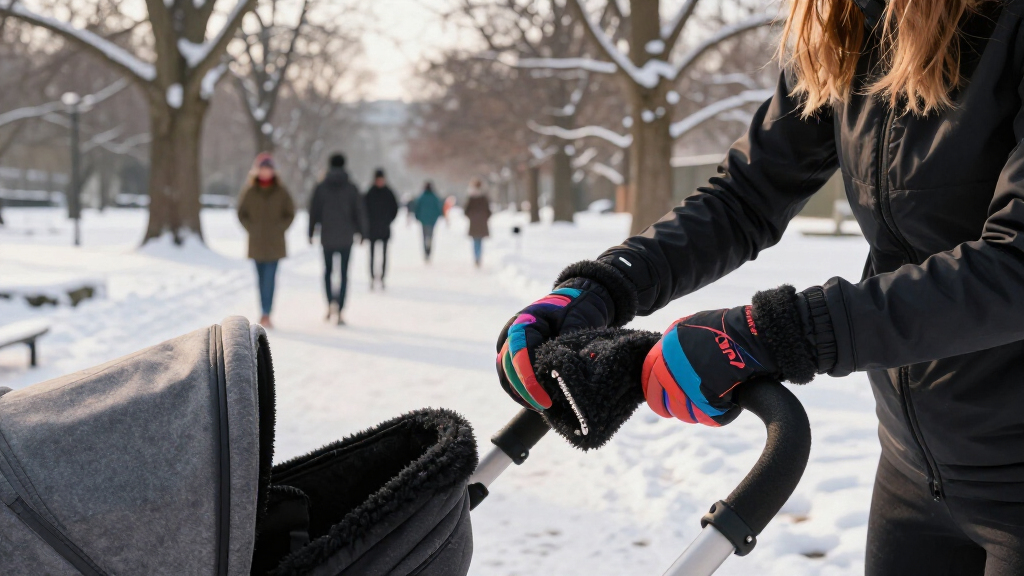 stroller hand muff winter walks