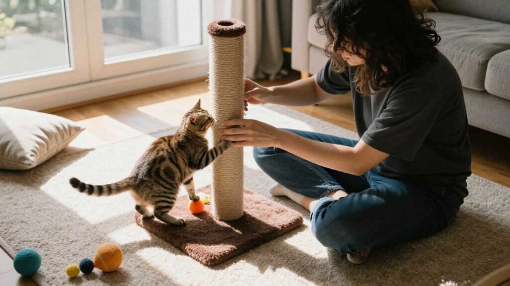 tall cat scratching posts