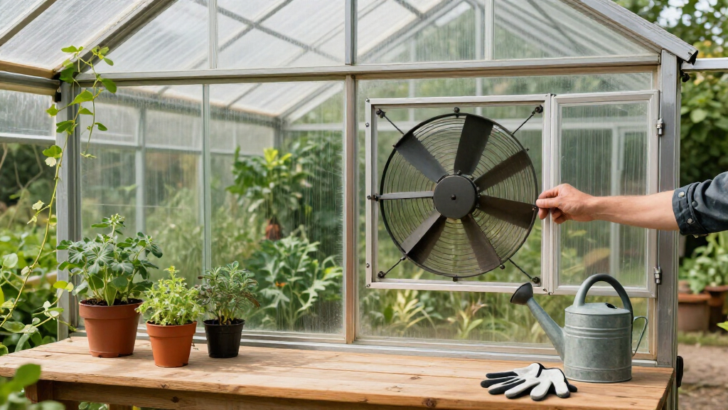 best shutter fans for greenhouse walls