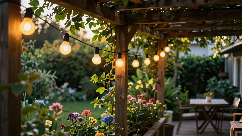 patriotic outdoor string lights