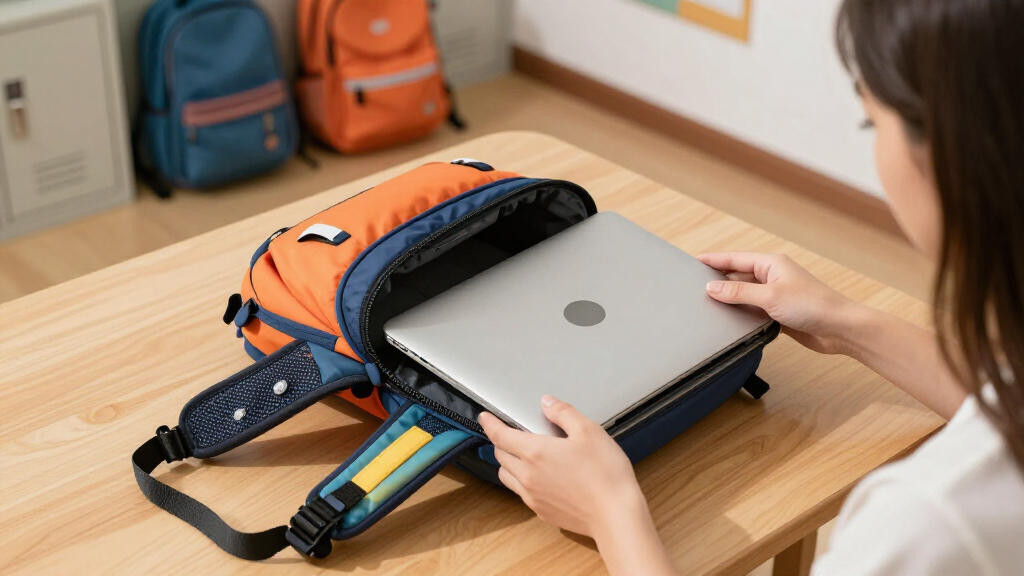 kids' backpack with laptop compartment