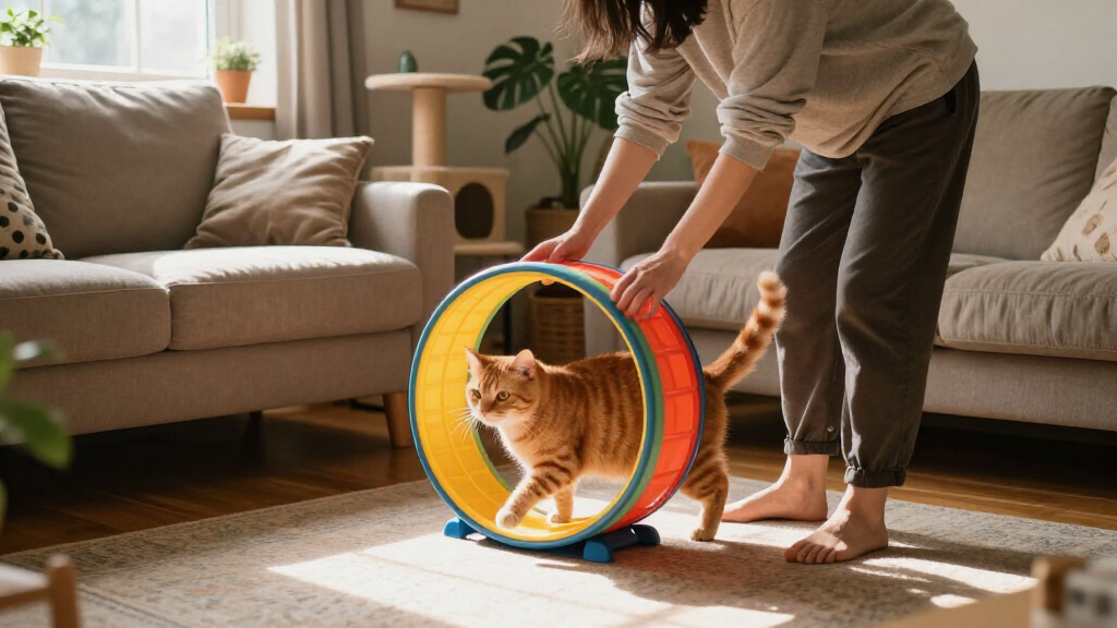 best cat exercise wheel for indoor cats
