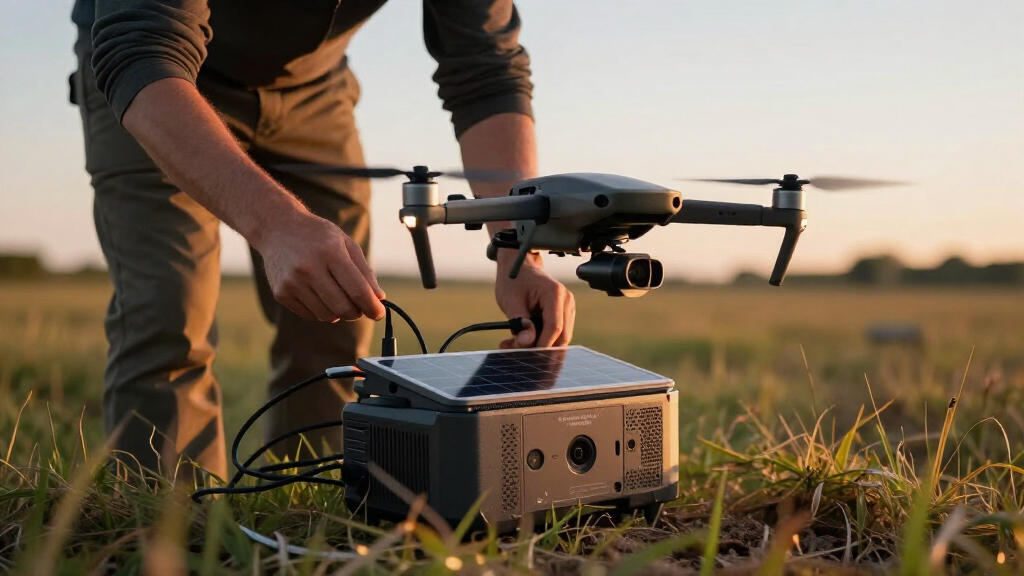 drone battery charging station for aerial mapping
