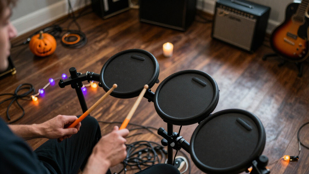 Halloween electronic drum kits