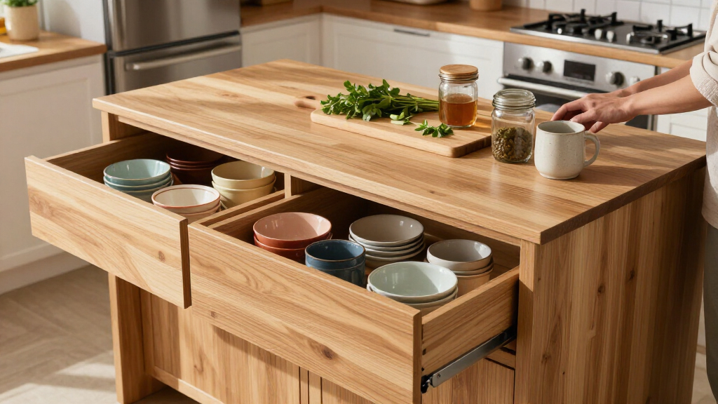 best kitchen island storage solutions