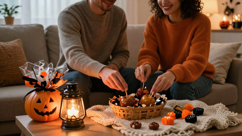 Halloween date night gift baskets