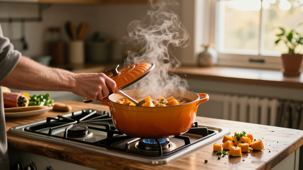 pumpkin shaped Dutch ovens