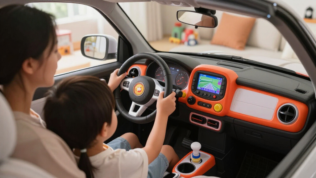 realistic dashboard ride on car for kids