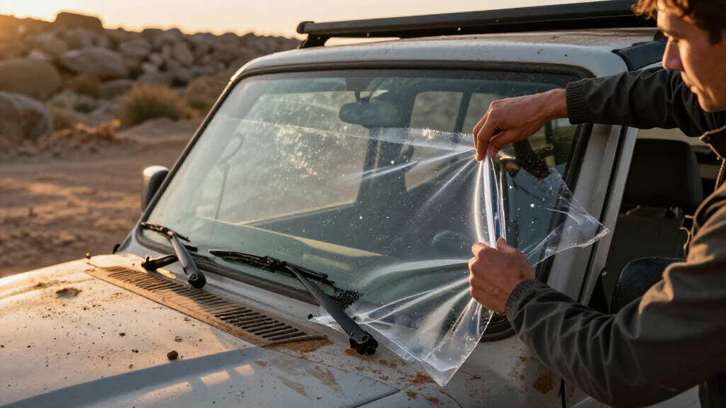windshield protection film for off road