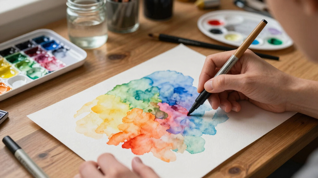 watercolor brush pens