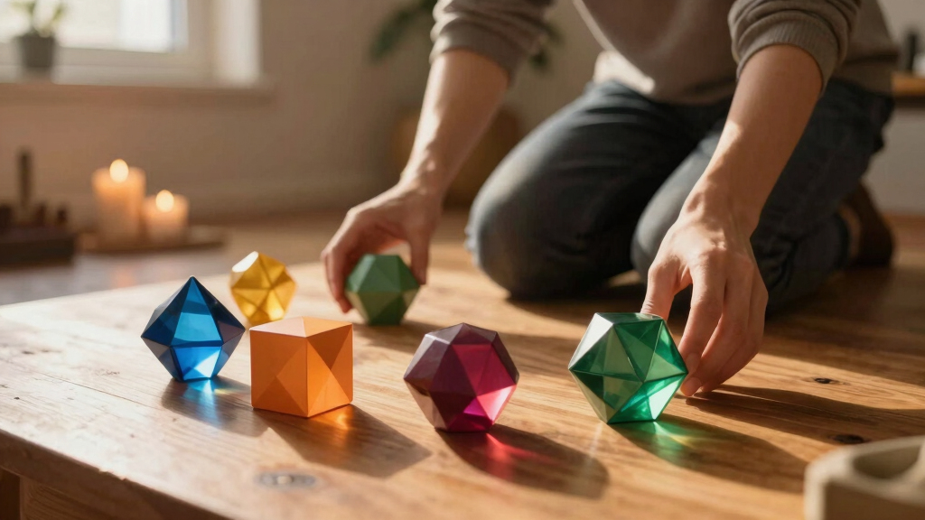 platonic solids crystal sets