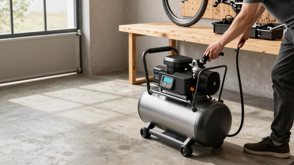 quiet air compressor for home garage premium