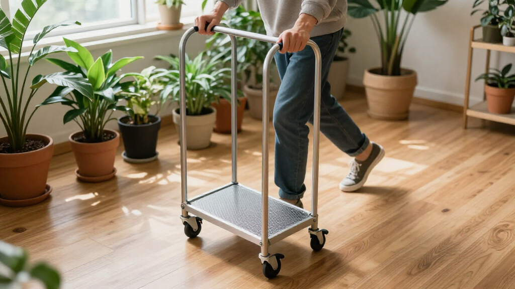 best mobile grow rack with casters