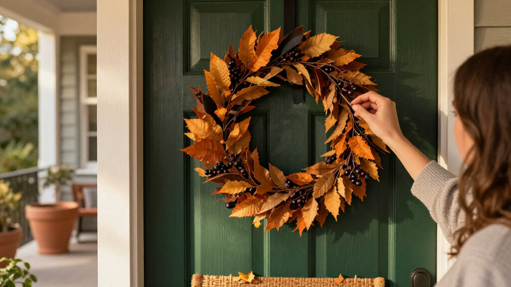 Halloween door wreaths