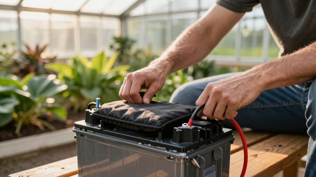 vehicle battery warmer pad