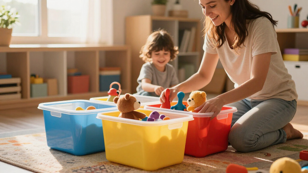 children's organizational storage bins