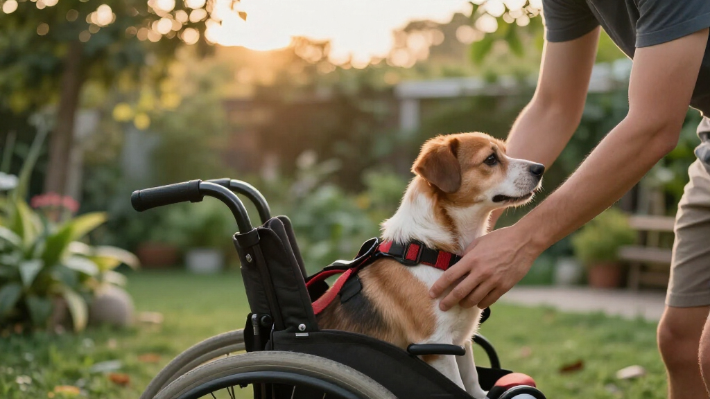 dog wheelchair rear support