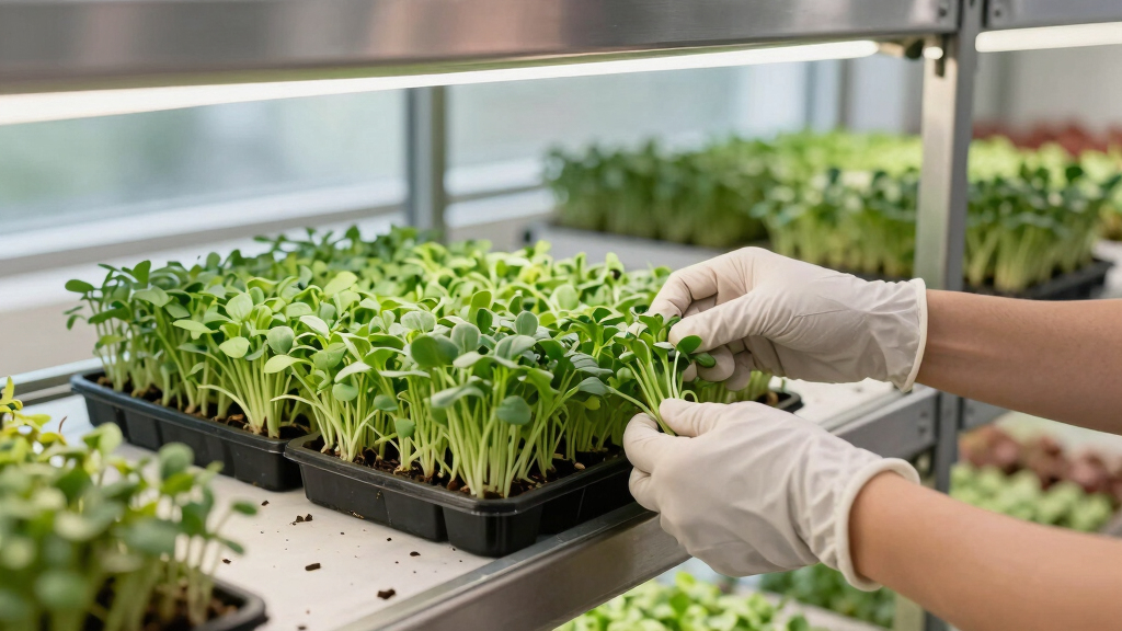 best commercial microgreens grow rack