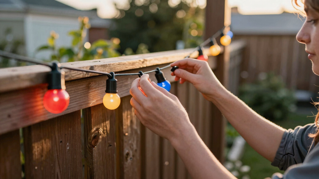 patriotic outdoor string lights
