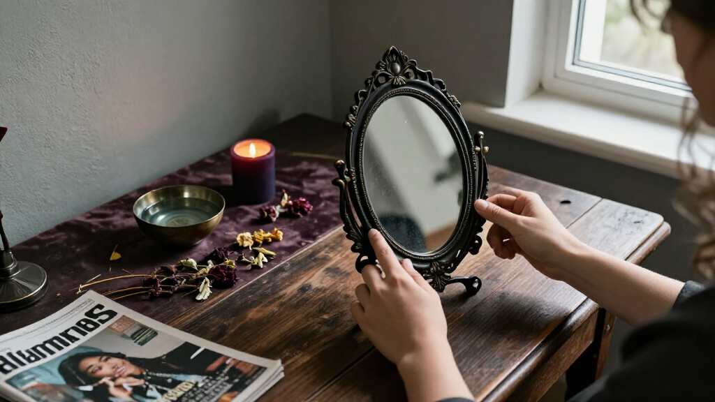 decorative scrying mirrors