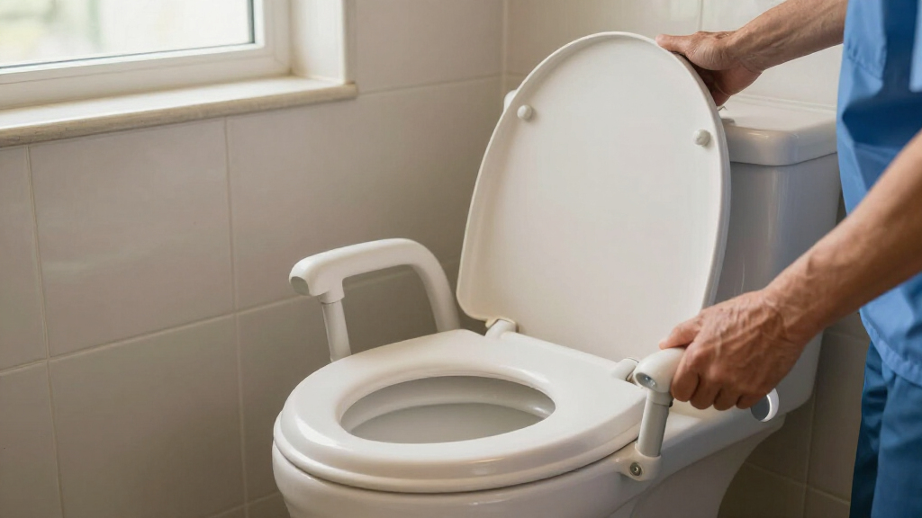 raised toilet seats with arms and handles