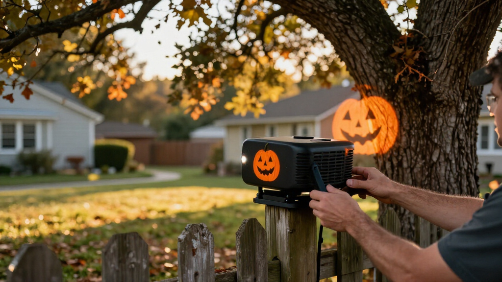 outdoor Halloween projector lights