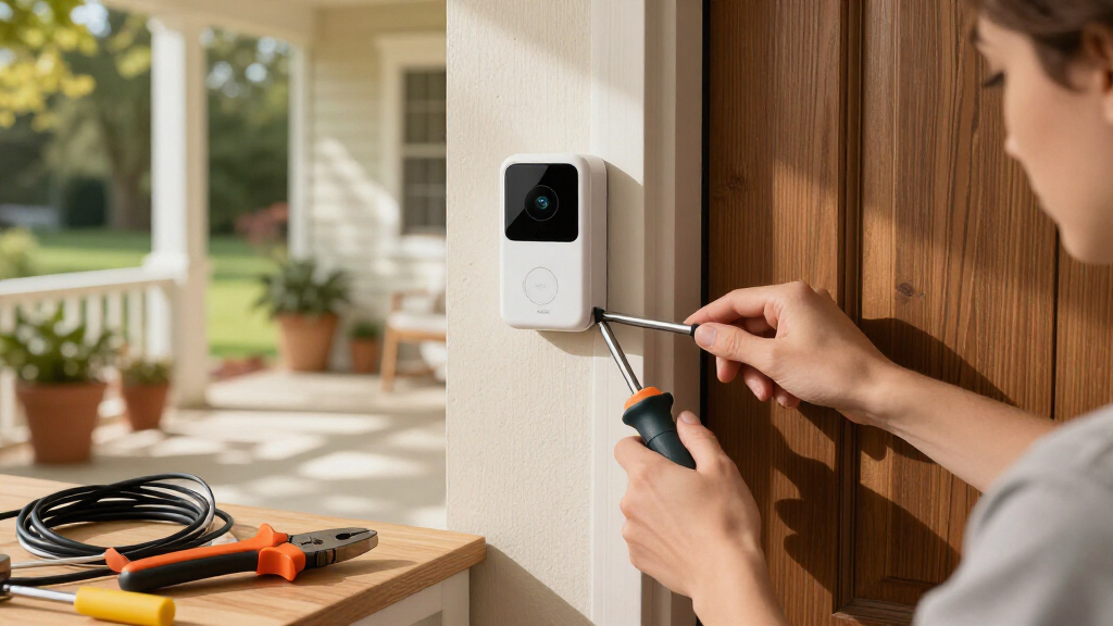 video doorbell wired with 2k hdr