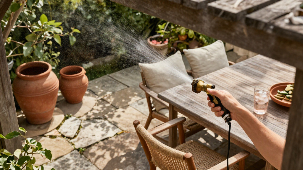 outdoor misting system patio