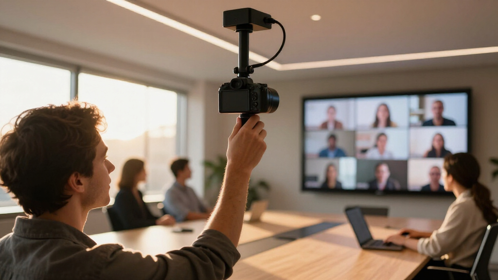 Auto framing camera for Zoom rooms