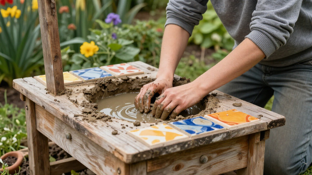 deluxe outdoor mud kitchen