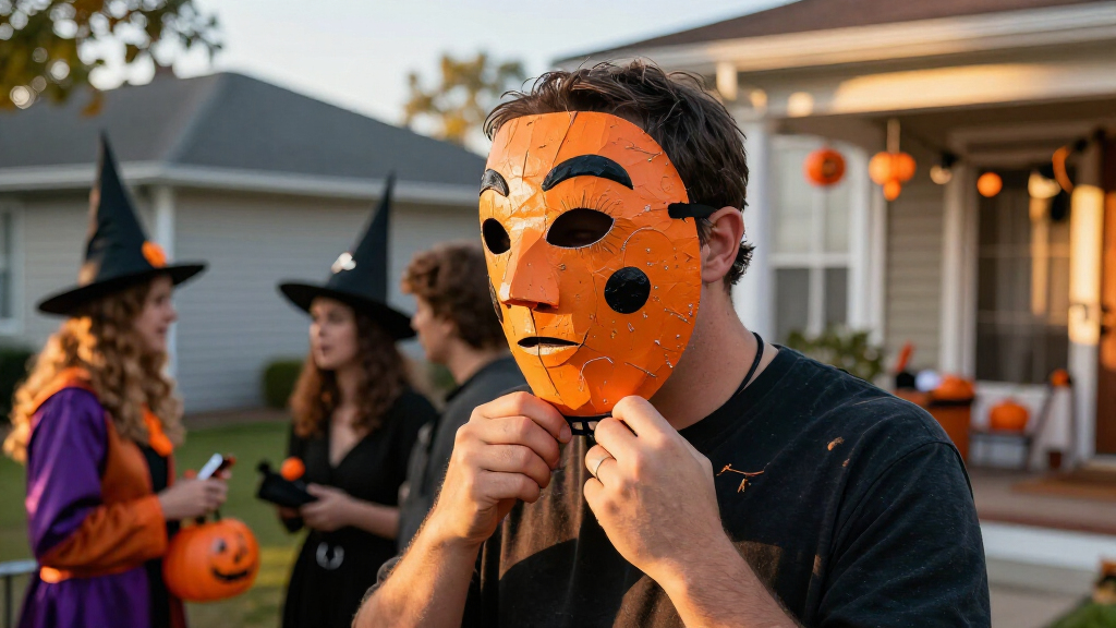 Halloween costume masks