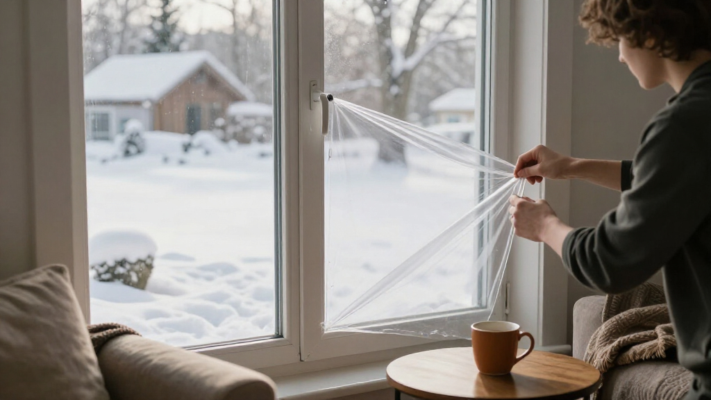 window insulation film kit winter