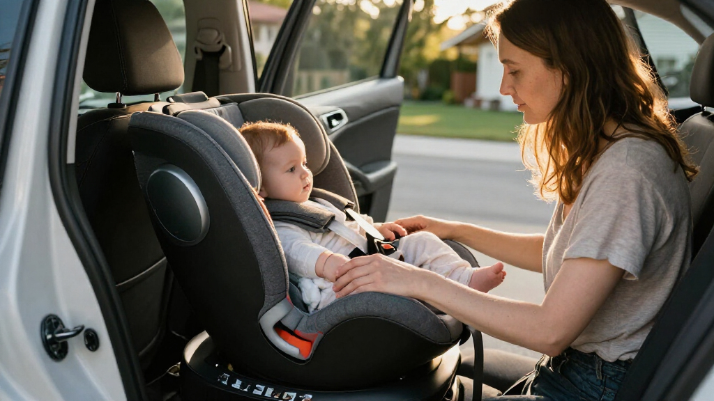 infant car seat with load leg