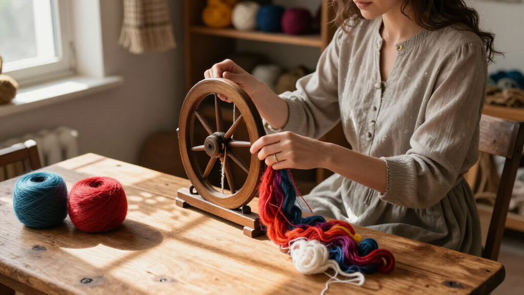 spinning wheels for yarn makers