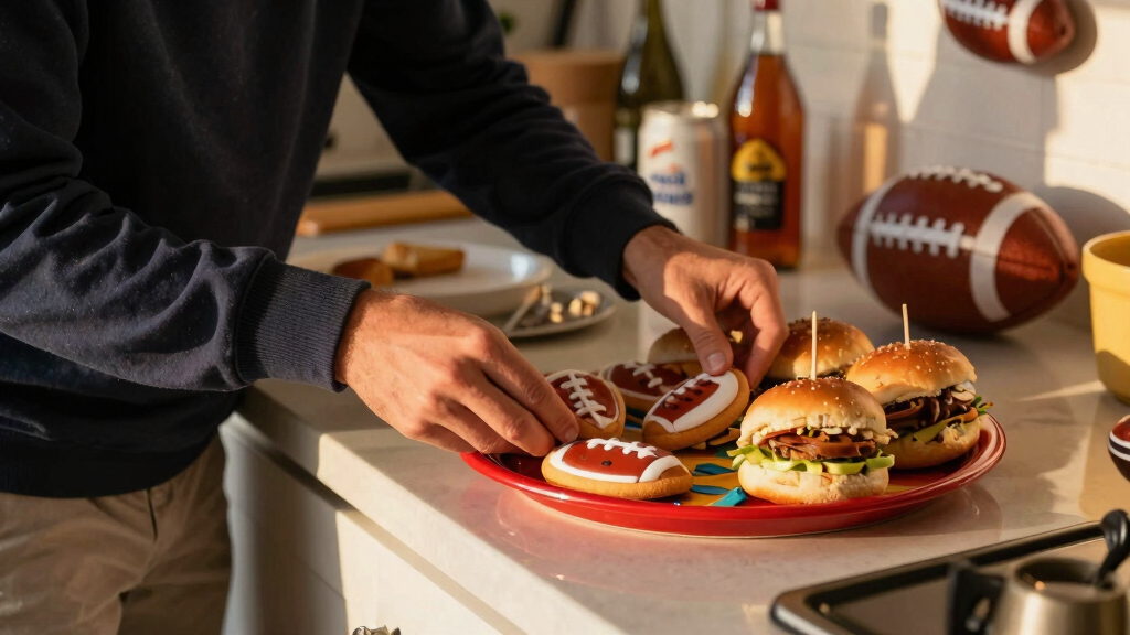 football-themed party snacks