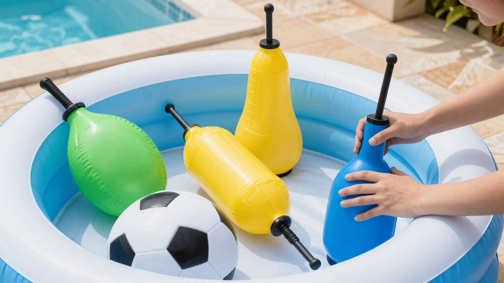 inflatable soccer pool toys