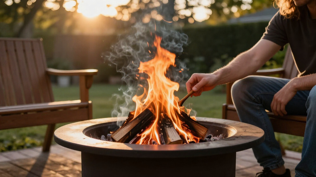 fire pits wood burning smokeless