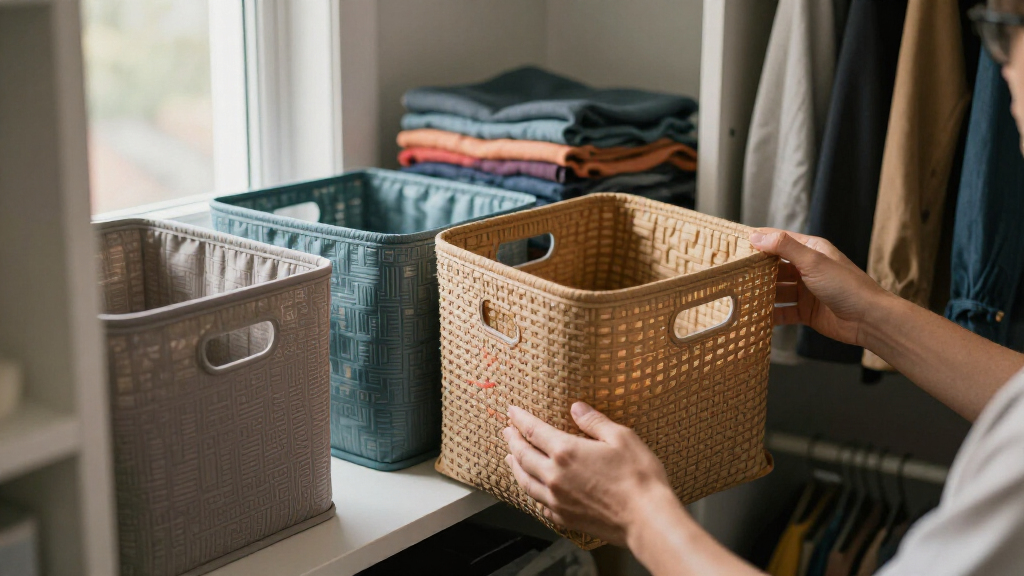 home organization storage bins