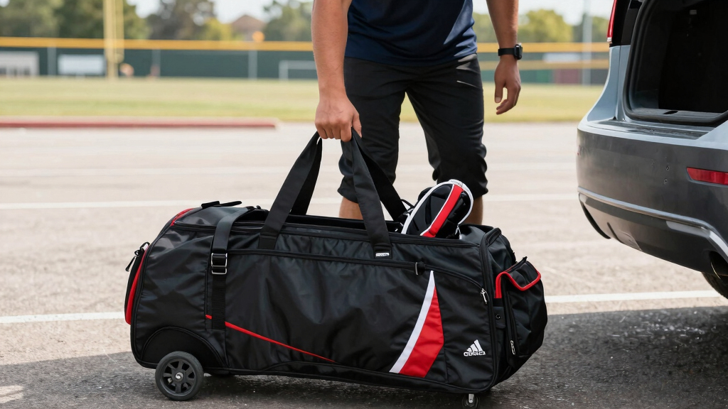 catchers gear bags with wheels