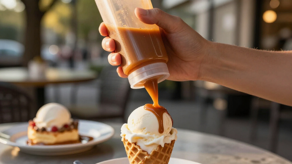 dessertsauce squeeze bottles