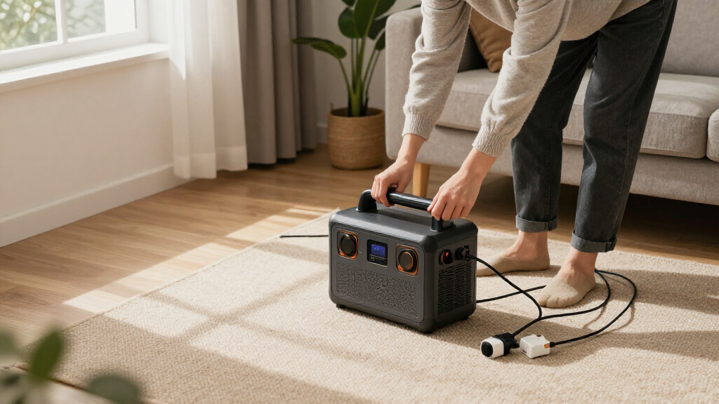 portable power station for space heater backup
