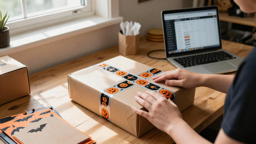 custom logo Halloween packaging supplies