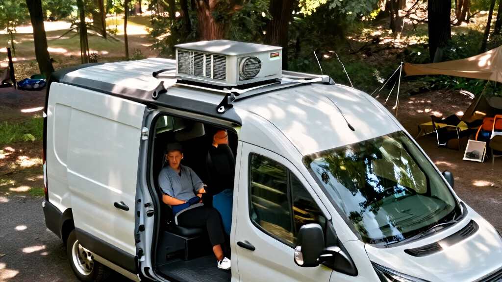 ford transit roof mounted ac units
