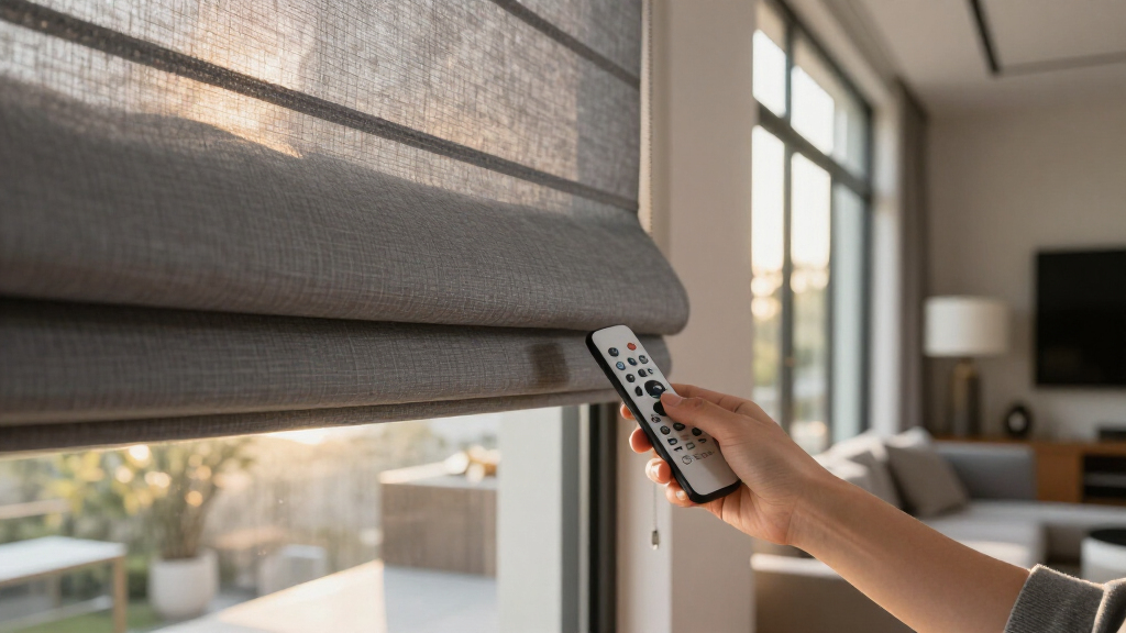 best roman shades motorized blackout