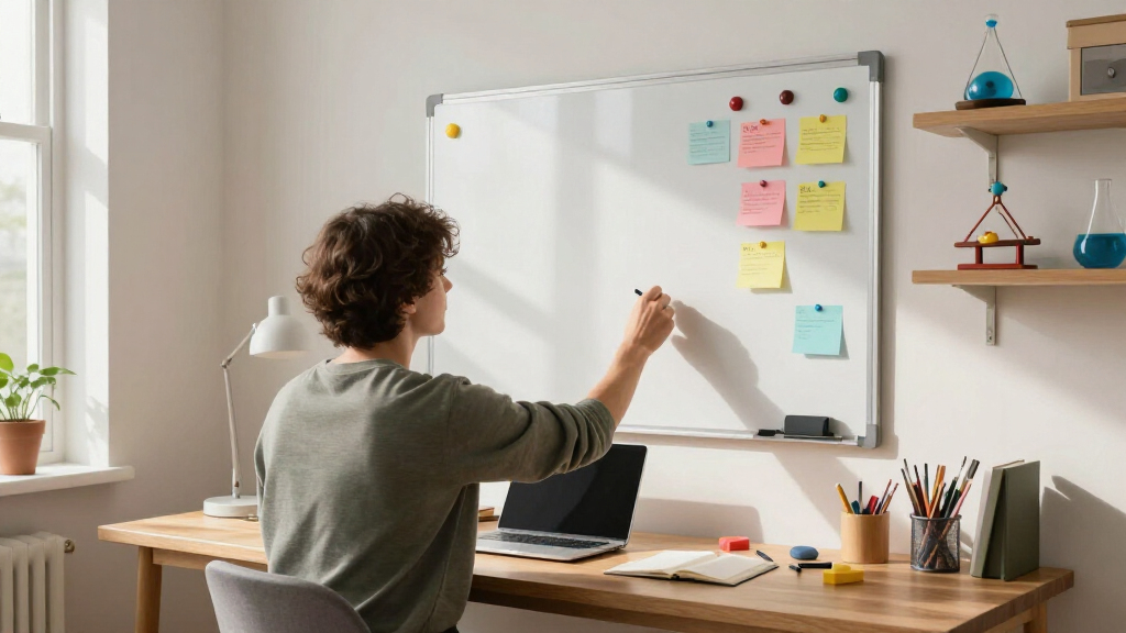 magnetic whiteboard for desk